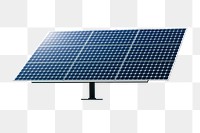 Solar panel png, sustainable collage element, transparent background