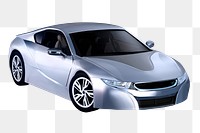 PNG smart electric car, automotive technology collage element, transparent background