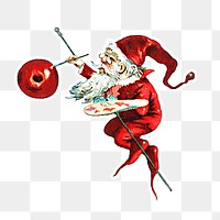 Arggggs Santa elf painting berry sticker transparent png
