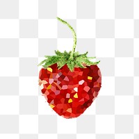 Red strawberry crystallized style overlay