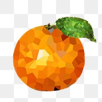 Tangerine orange crystallized style overlay