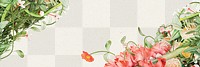 Blooming flowers banner design element