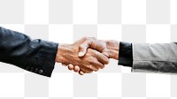 Business handshake png cut out, corporate business, transparent background