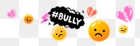 #BULLY sad icons png cyberbully campaign social media remix