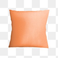 Pillow mockup png on transparent background