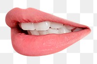 Sexy lips png sticker, transparent background