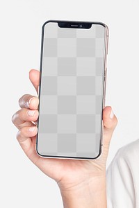 Smartphone png with screen mockup