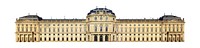 The Wurzburg Residence png clipart, German famous architecture on transparent background