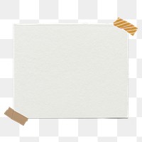 Note paper png collage element, aesthetic stationery on transparent background