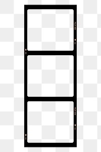 Vintage film png frame, transparent design