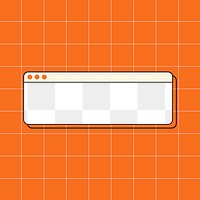 Notification png frame, retro style, transparent design