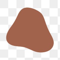 Blob shape png sticker on transparent background