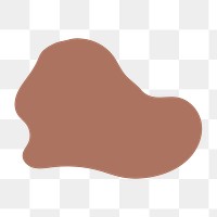 Blob shape png sticker on transparent background