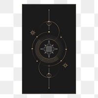 Tarot card png sticker on transparent background