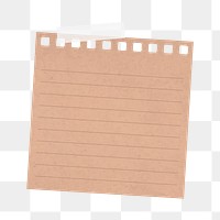 Ripped paper png sticker on transparent background