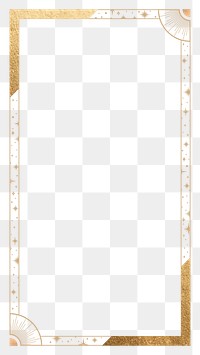 Celestial png frame, transparent background