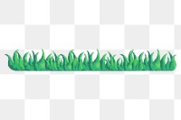 Grass png clipart, semi real digital paint design, transparent background