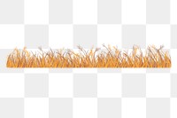 Wheat field png clipart, semi real digital paint design, transparent background