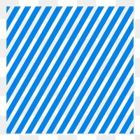 Striped square png clipart, patterned geometric shape on transparent background