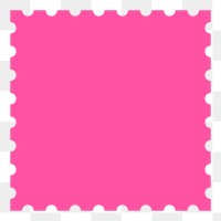 Pink square png sticker, abstract geometric shape on transparent background