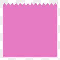 Pink square png sticker, abstract geometric shape on transparent background