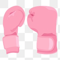 Boxing gloves png sticker fitness equipment, transparent background