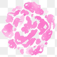 Pink flower png sticker, watercolor design, transparent background