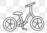 Bicycle png sticker, vehicle, transparent background