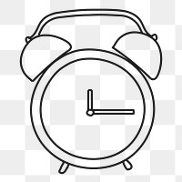 Alarm clock png sticker, object, transparent background