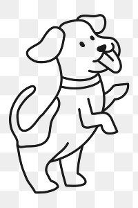 Standing dog png sticker, pet, transparent background