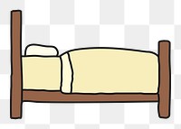 Bed png sticker, furniture transparent background