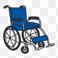 Wheelchair png sticker, disabled transparent background