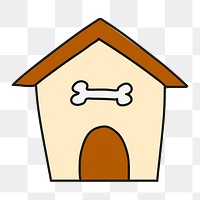 Dog house png sticker, pet  transparent background