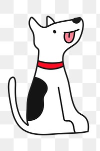 Cute dog png sticker, pet transparent background