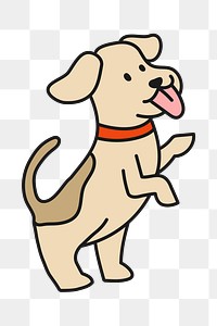 Puppy png sticker, dog transparent background