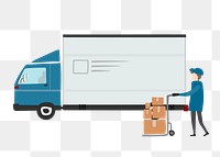 Moving service png clipart, job cartoon illustration