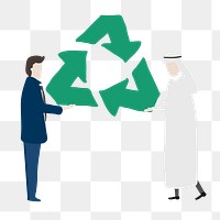 Sustainable business png clipart, environment illustration