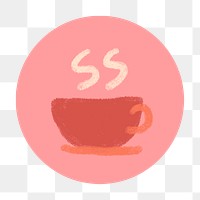 Instagram story highlight hot drink icon transparent png