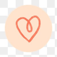 Instagram story highlight heart icon transparent png