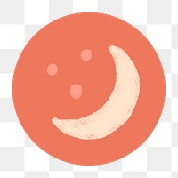 Instagram story highlight crescent moon icon transparent png