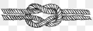 Black and white png square knot