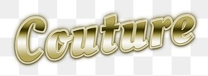 Futuristic gold couture grid word typography