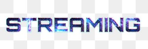 STREAMING text png typography galaxy effect word