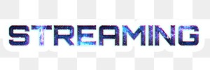 STREAMING sticker png typography word