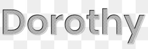 Dorothy polka dot png typography text