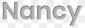 Nancy png female name typography