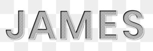 JAMES male name typography png