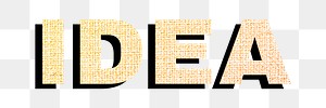 Idea text png gradient word sticker fabric texture typography