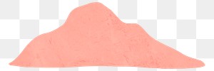 Png pink mountain in memphis style design element