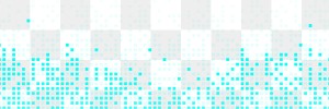 Teal abstract pixel pattern png banner